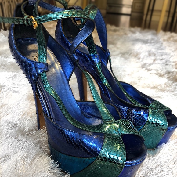 Gucci Python Platforms - Picture 2 of 4